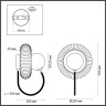 Бра ODEON LIGHT MODERN ODL23 511 BUNY 5013/1W