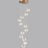 Люстра ODEON LIGHT MIRAGE L-VISION ODL24 451 LED 83W 4000K 5047лм металл акрил, античная бронза 5030/83L