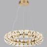 Люстра ODEON LIGHT MIRAGE L-VISION ODL24 453 LED 128W 4000K 7597лм металл акрил, античная бронза 5030/128L