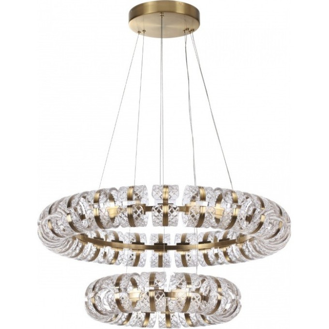 Люстра ODEON LIGHT MIRAGE L-VISION ODL24 453 LED 230W 4000K 14677лм металл акрил, античная бронза 5030/230L
