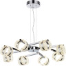 Люстра ODEON LIGHT MIRAGE L-VISION ODL24 455 LED 53W 4000K 3744лм металл акрил, хром 5029/53L