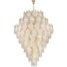Люстра ODEON LIGHT TEARS HALL ODL24 513 E14 89*25W металл хрусталь стекло, золото прозрачный 5049/89